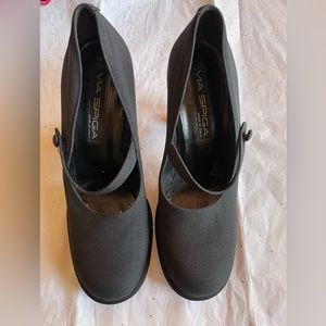 Via Spiga Black Mary Jane 8.5 Made In Italy